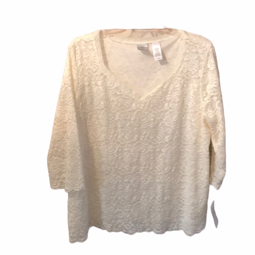 Emma James Lace Top Women’s 2X New with Tags